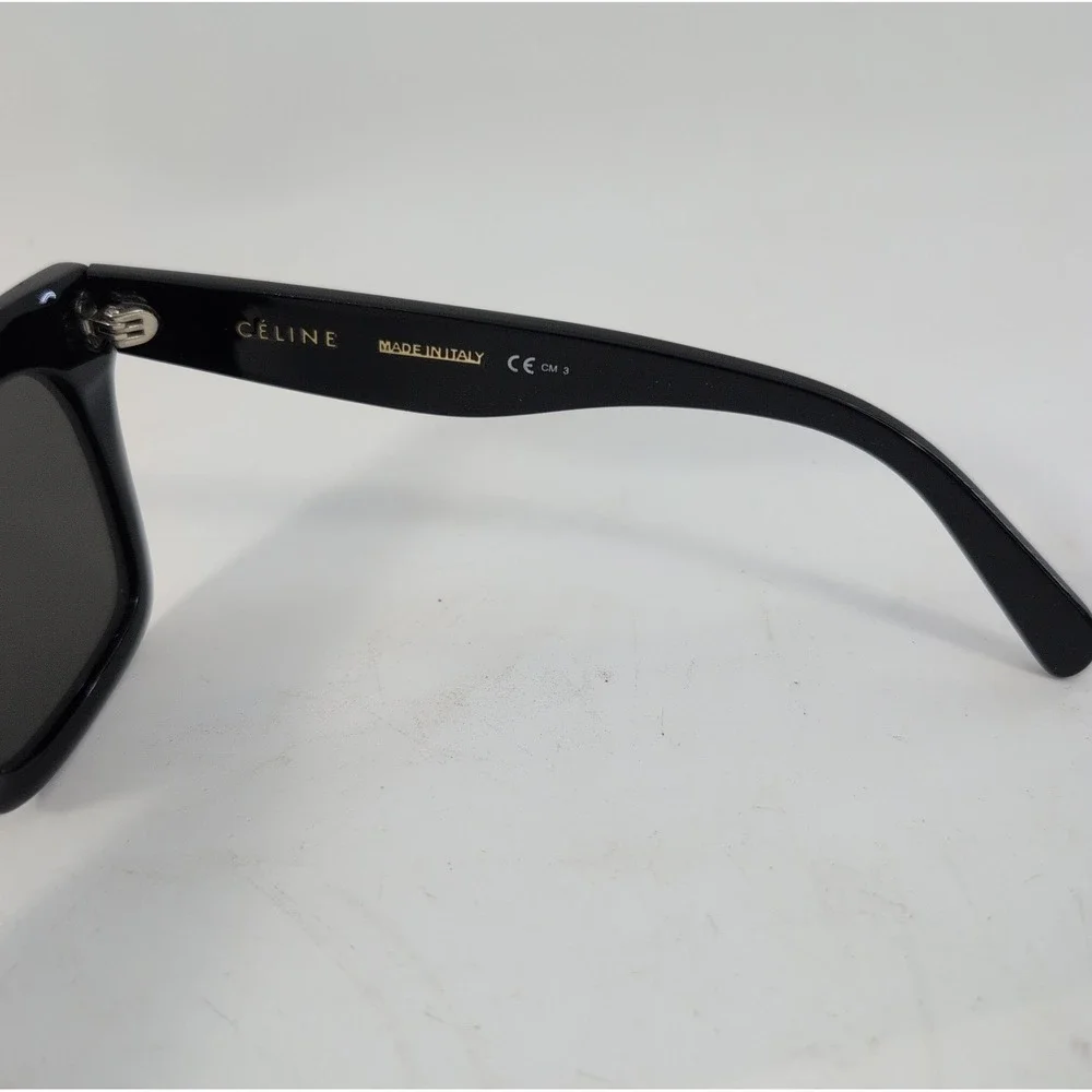 Celine Sunglasses Women OS CL 41411/F/S Black Square Oversized Designer Cateye - Picture 4 of 9